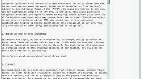 Craigslist ad posting