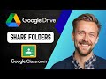 How to Share Google Drive Folders in Google Classroom | Step-by-Step Tutorial 2025