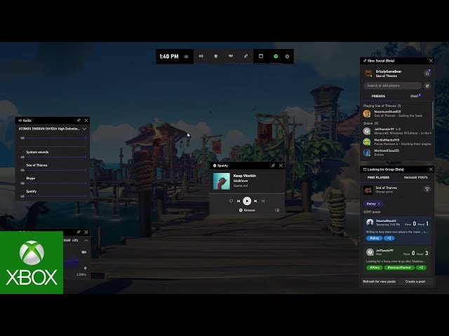 Windows 10 Xbox Game Bar to gain ability to display Xbox