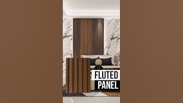 Luxury in Every Line ✨ Fluted Panels, CNC Cuts & Lasa White Marble #shorts