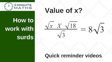 Surds value of x question - GCSE mathematics level 7