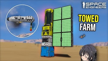 Ship Towed Food Farm is Genius, Space Engineers