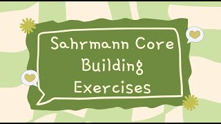 Sahrmann Core Exercises