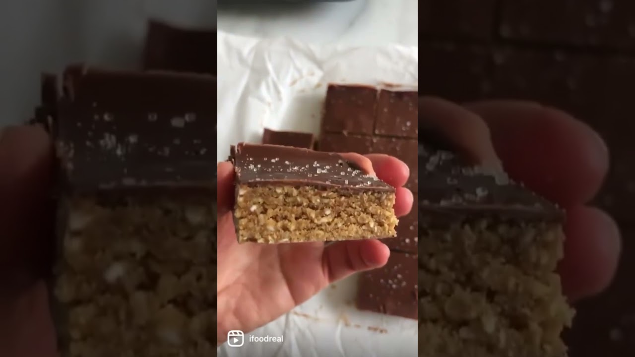 Овсяные батончики с арахисовым маслом без выпечки