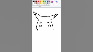 Pikachu - MS Paint #drawing #pokemon
