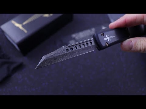 Microtech Custom/Marfione Ultratech Warhound OTF Sharktooth Damascus-ის მიმოხილვა