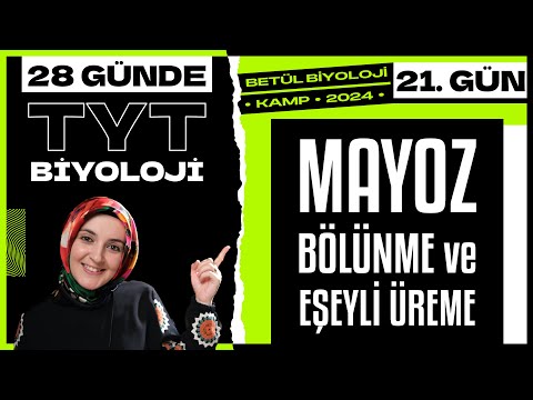 21) Mayoz Bölünme, Eşeyli Üreme | 10. Sınıf Biyoloji | 2024 TYT Biyoloji Kampı 21. Gün