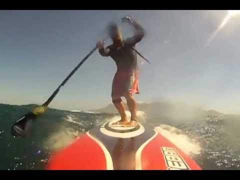 Ivan 14' SUP dart test run dec 2011 stand up paddle boarding