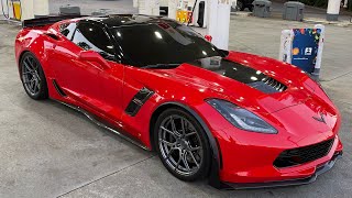 THE VETTE FINALLY GETS TINTS! POV Drive & Crazy Horsepower Z06 Ridealong