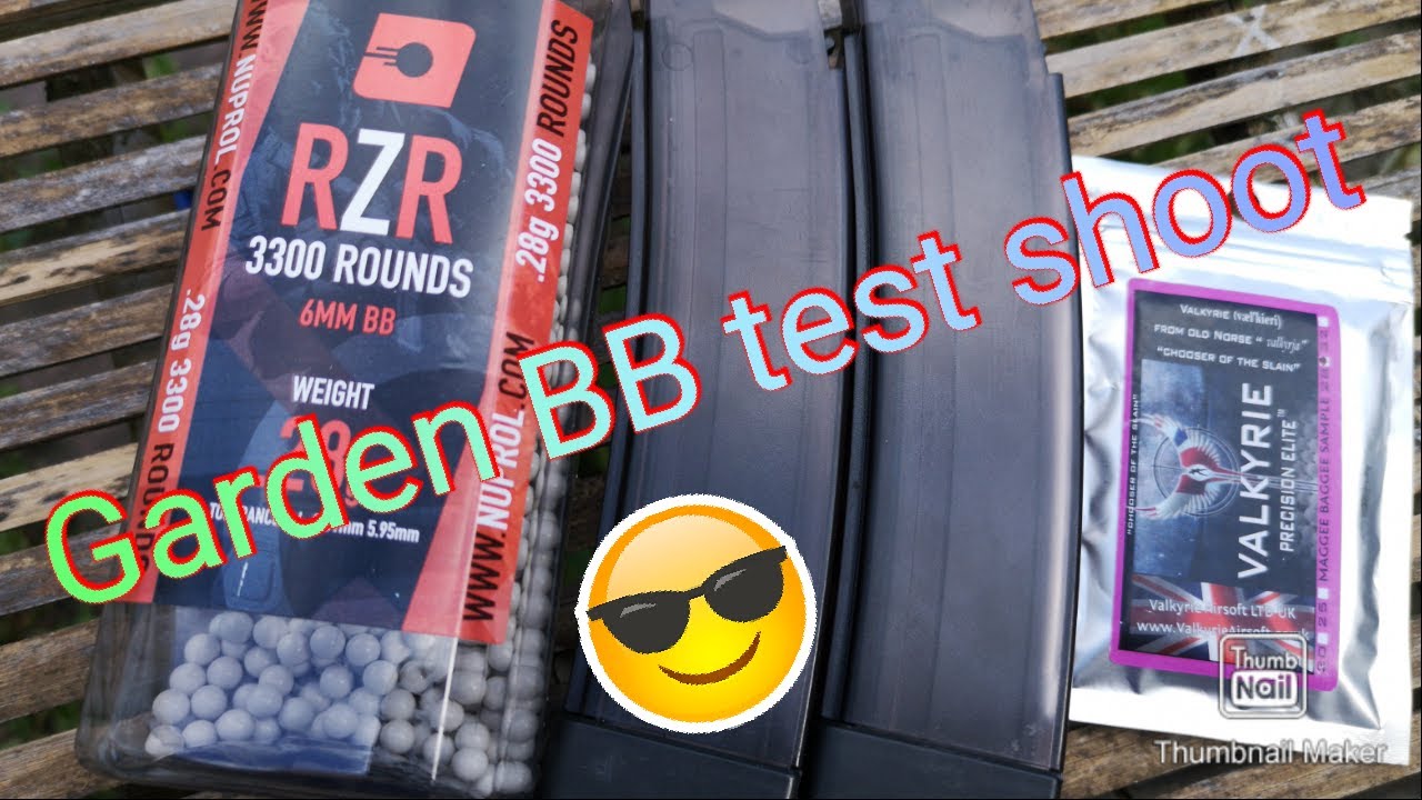 Garden BB Test Shoot! Valkyrie Airsoft! Lock down Airsoft YouTube