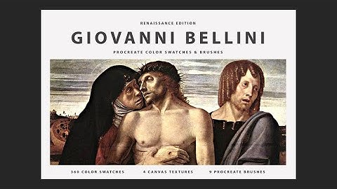 Testing Giovanni Bellini Procreate Brushes, Canvas Textures & Color Swatches
