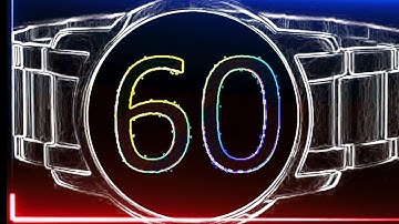 60 seconds countdown timer with sound effect