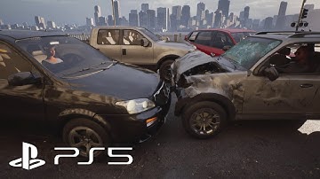 (PS5) Car Crash Simulation The Matrix Awakens: An Unreal Engine 5 Experience