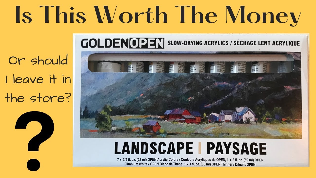 Обзор акриловых красок Golden Open Acrylics — набор для пейзажной живописи — Dick Blick Art Supplies