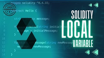 Solidity - Local variable #Web3