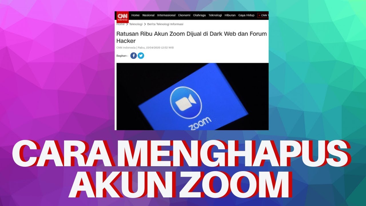 CARA MENGHAPUS PERMANEN AKUN ZOOM MELALUI PONSEL/HP! - YouTube