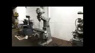 Bridgeport Mill with Power Feed and Riser
