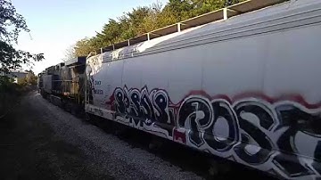 CSX Q619-15 in East Point, GA with duo Elephant style AC4400CWs 10/16/15