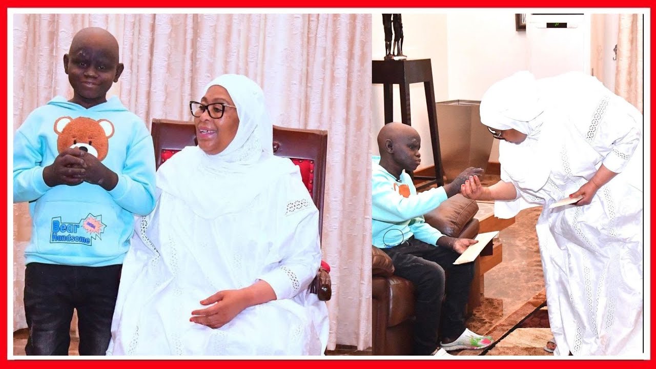 RAIS SAMIA AKUTANA na MTOTO HAMIMU Aliyeomba KUMUONA USO kwa USO IKULU; BAADA ya KUMSAIDIA MATIBABU