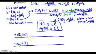 Chemistry Unit 7 Stoichiometry Limiting Reactant Notes 2