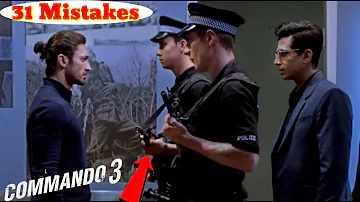 (31 Mistakes) In Commando 3 | Plenty Mistake In "Commando 3" | Full movie | Vidyut jammal