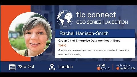 Rachel Harrison-Smith - TLC Connect Global CDO Series - UK Edition - 23rd October