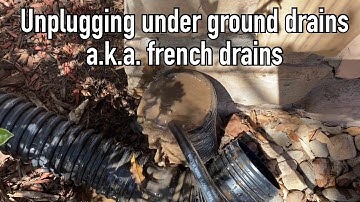 Gutter Cleaning - cleaning french drains or underground drains