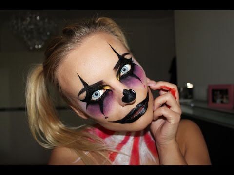 Creepy Clown Halloween Make Up Tutorial 