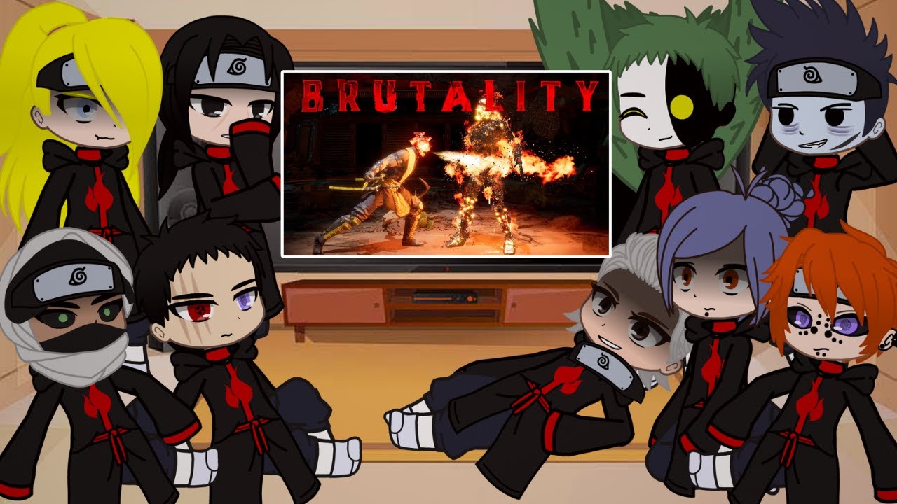 Akatsuki React a SCORPION: BRUTALITIES, FATALITIES, FRIENDSHIP, FATAL BLOW & ENDING