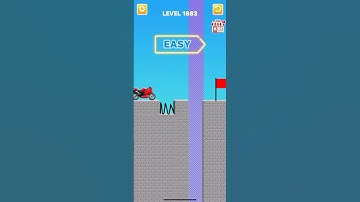 Draw bridge puzzle game level 1683 #gaming #drawing #Shorts