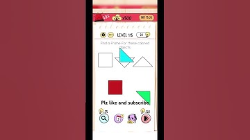 Brain test level 115: FIND A FRAME FOR THESE COLORED OBJECTS