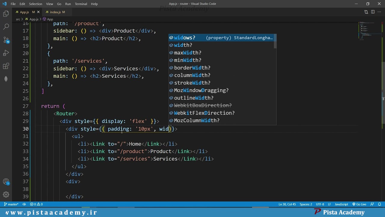 آموزش React Router - جلسه هجدهم