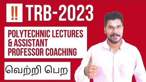TRB POLYTECHNIC & ASSISTANT PROFESSOR COACHING-2023 | ECE ONLINE CLASS