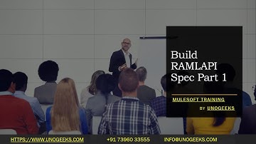MuleSoft Training | Build RAML API Spec Part 1 | MuleSoft training online