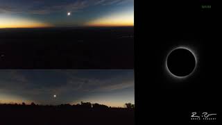 Total Solar Eclipse from a Drone, a GoPro, and a 35mm
