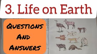 5th Std - Evs 2 - Chapter 3 Life on earth question answer exercise - Maharashtra board - Class 5