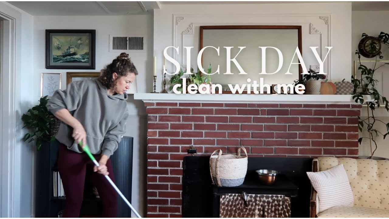 sick day | come clean and organize with me while we chat - YouTube