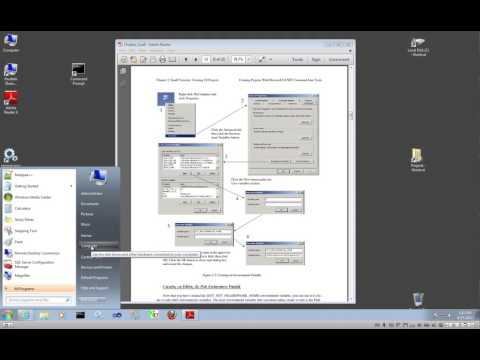 Creating Environment Variables in Windows 7