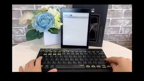 Likebook Ares Note - A2 Mode for Browser and Bluetooth Keyboard Test