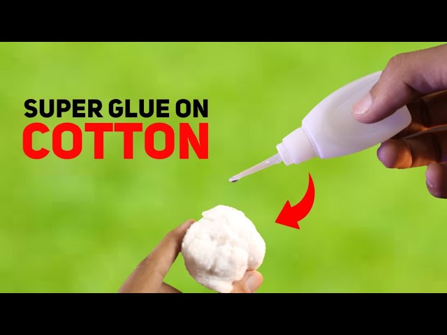 Super Glue and Cotton Miracle ! Pour Glue on Cotton and Amaze With Results  