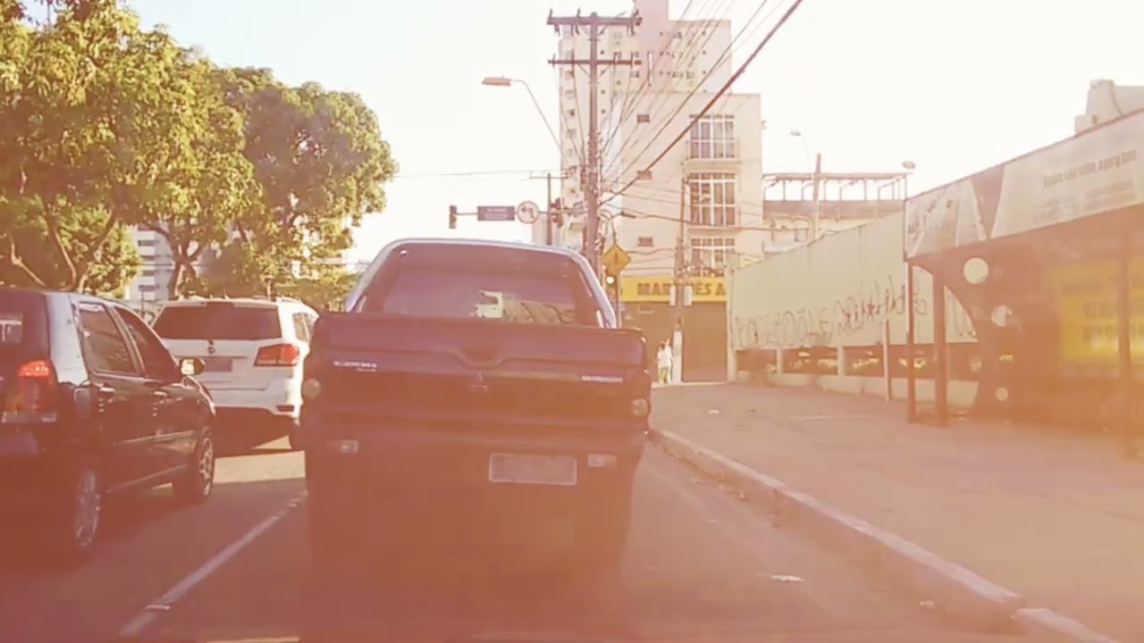 POV поездка на работу утром по тропическому городу Бразилии ☀️🚗