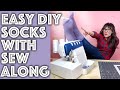 How to Sew Socks! Easy Tutorial With Pattern | Sew Anastasia