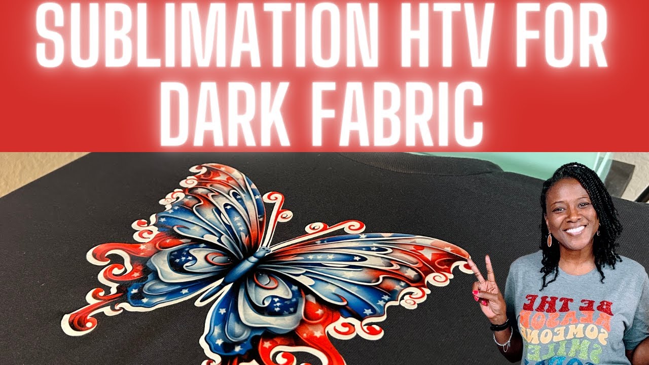 SUBLIMATION ON CLEAR HTV FOR DARK FABRIC