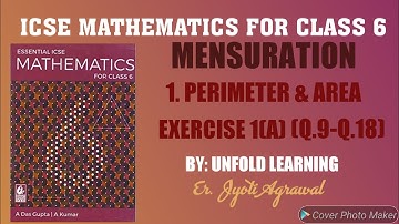 ICSE|Mathematics|Class 6|Solutions|A Das Gupta|Mensuration|1-Perimeter&Area|Part-2|Unfold learning