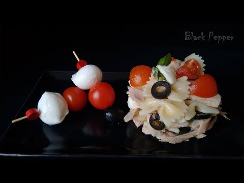 Pasta Salad with Tuna, Tomatoes & Mozzarella | Black Pepper Chef