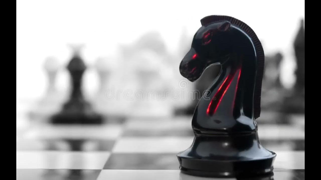 Шахматы конь фон