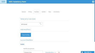 Add Modifers to a Product | eHopper POS