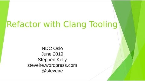 Mechanical C++ Refactoring in the Present and in the Future - Stephen Kelly