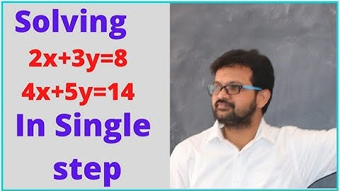 How to solve the pair of linear equations in two variables | Vedic Math tricks|