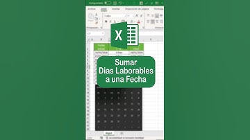 SUMAR DIAS HABILES (LABORABLES) A UNA FECHA EN EXCEL #Excel #Exceltips #Exceltutorial #Shorts